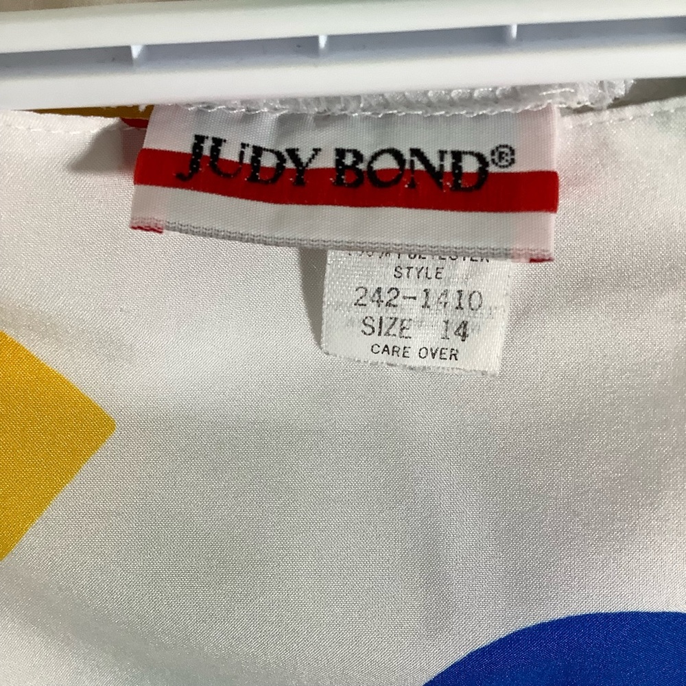 VTG Judy Bond Shape Pattern Short Sleeve Blouse - Picture 3 of 5